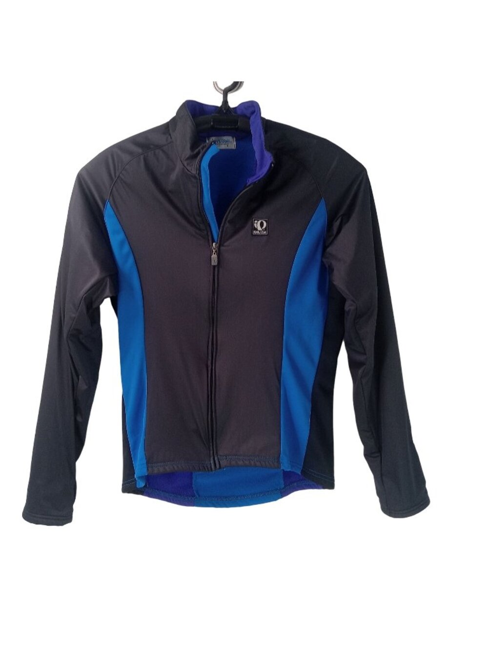 Pearl Izumi Color Block Jacket Mens Size M Black Blue Purple Cycling Bicycle USA